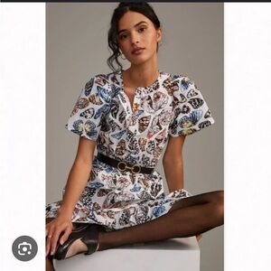 Anthropologie Maeve Somerset Mini in Butterfly Motif
